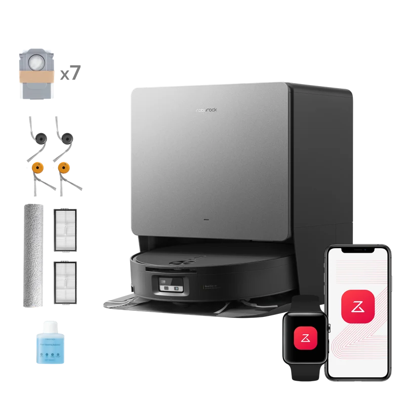 Roborock Saros 20 Flow Complete - Système autonettoyant pressurisé SpiraFlow™ 2.0