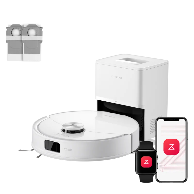 Roborock Q10 S5+ Set robot aspirateur laveur de VibraRise 2.0 avec avec station de vidage automatique