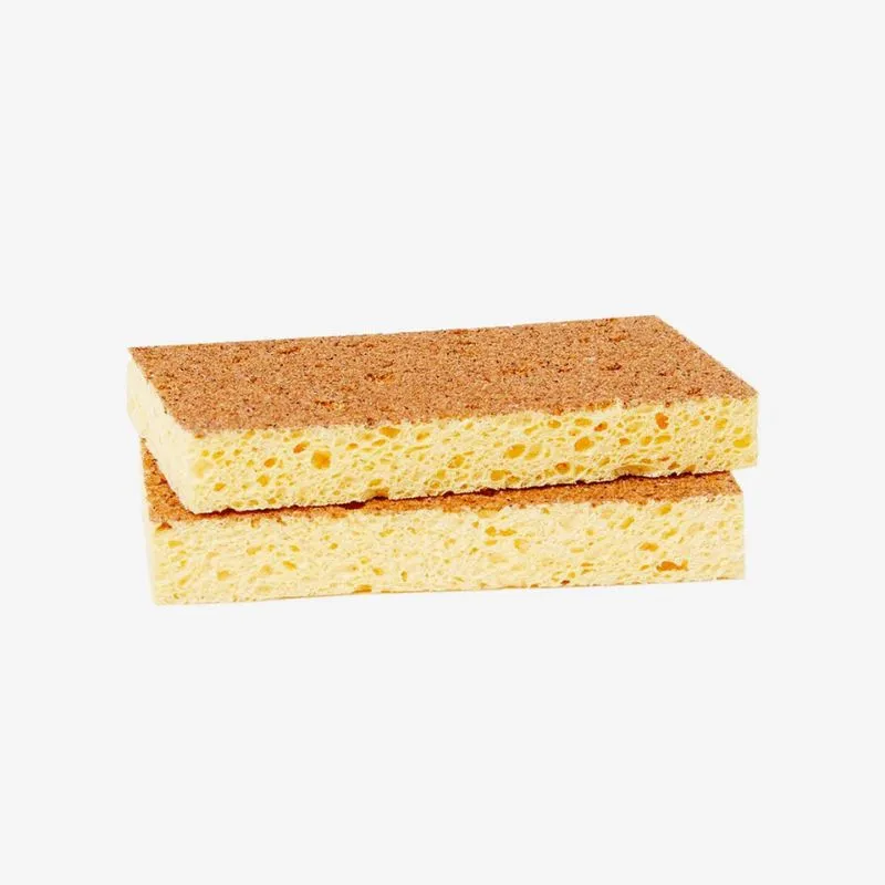Éponge vaisselle noyaux de fruits (lot de 2)