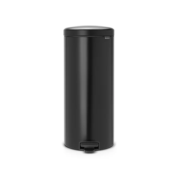Poubelle ronde à pédale NewIcon 30 L noire Brabantia
