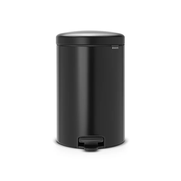 Poubelle ronde à pédale NewIcon 20 L noir Brabantia