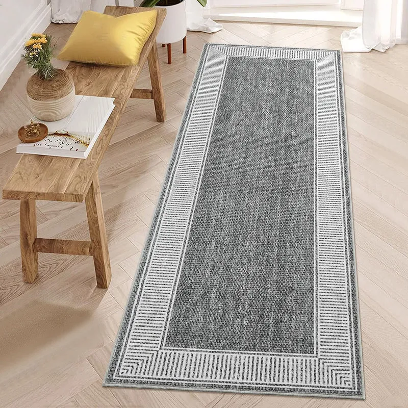 Garvee Tapis Moderne Avec Bordure Lavable Antidérapant Pour Salon Chambre Bureau TPR Antidérapant