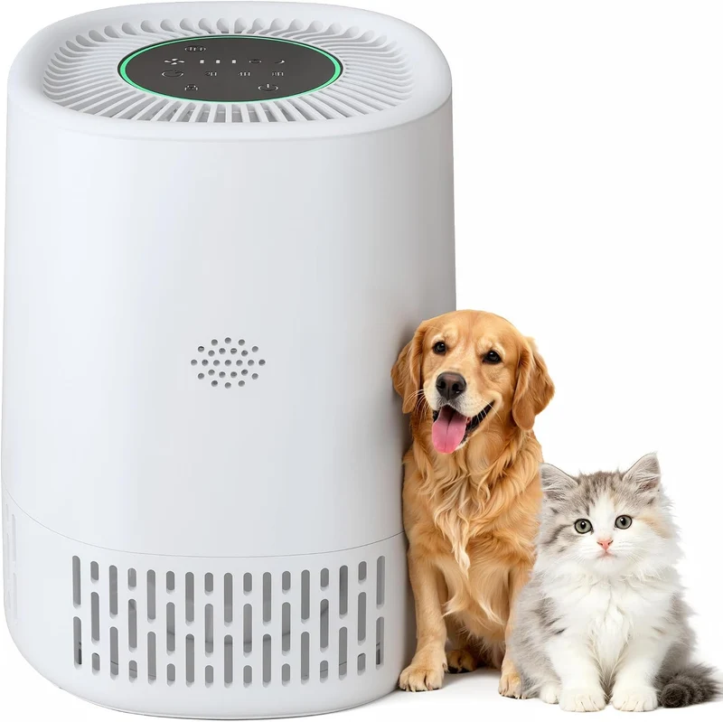 Garvee Purificateur d'Air H13 HEPA Silencieux 23dB Avec Minuterie Sécurité Enfant Compact 23x19cm Pour 110m²