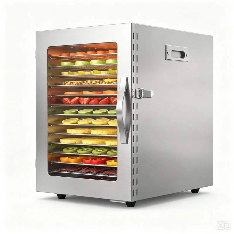 Garvee Deshidratador De Alimentos Acier Inox 14 Niveaux Double Zone Cuisine Maison 240V 1040W