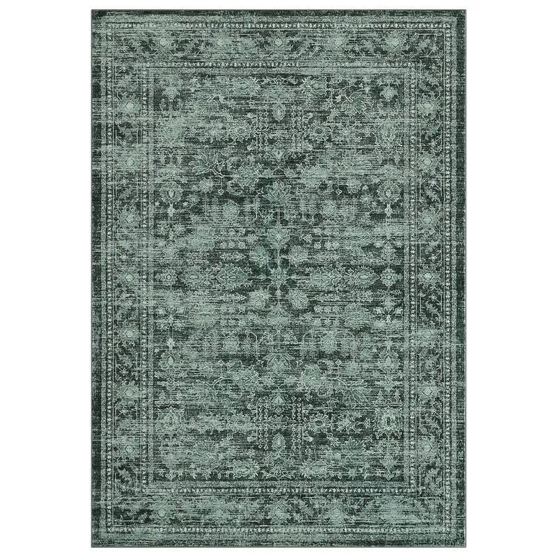 Garvee Tapis Moderne Polyester Floral 160x230 cm Doux & Antidérapant Pour Salon Et Chambre