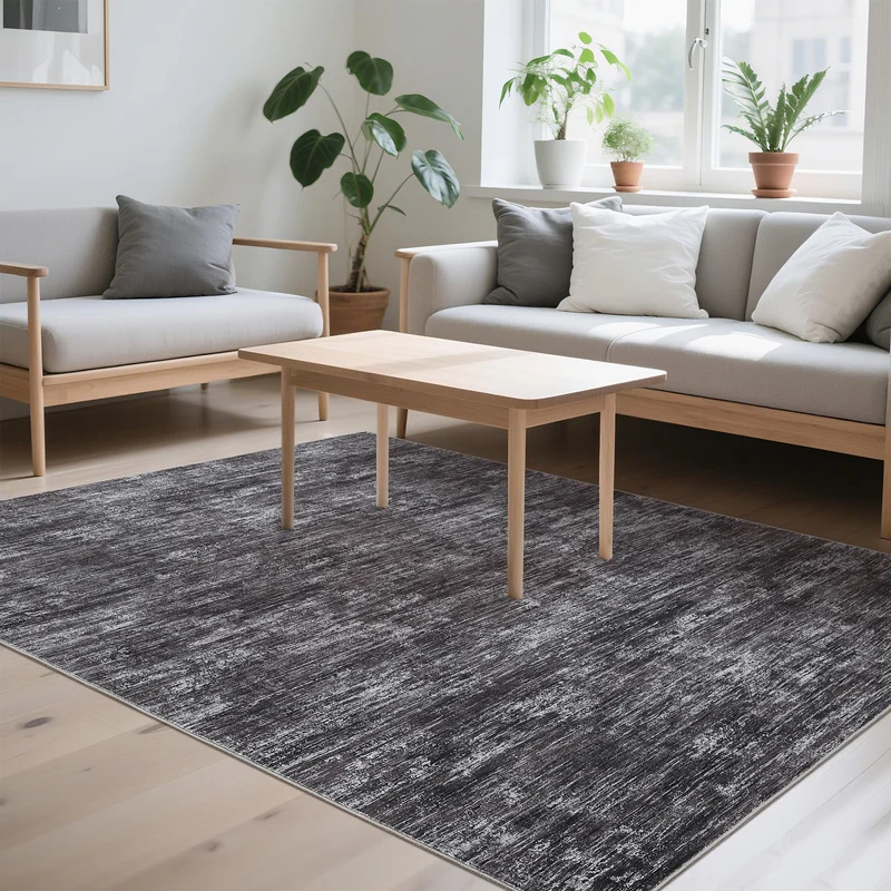 Garvee Tapis Court Lavable Antidérapant Pliable Textile Doux Pour Couloir Bureau Salon Chambre Salle À Manger
