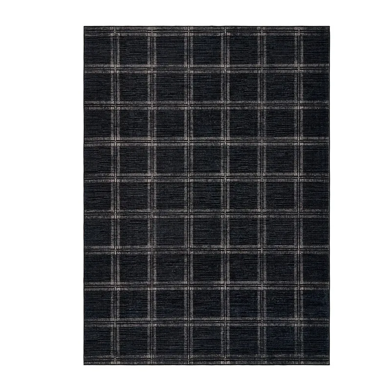 Garvee Alfombra Géométrica En Polyester Doux Avec Antidérapante TPR Pour Salon Et Bureau, Faible Poil, Lavable, Résistante Aux Taches