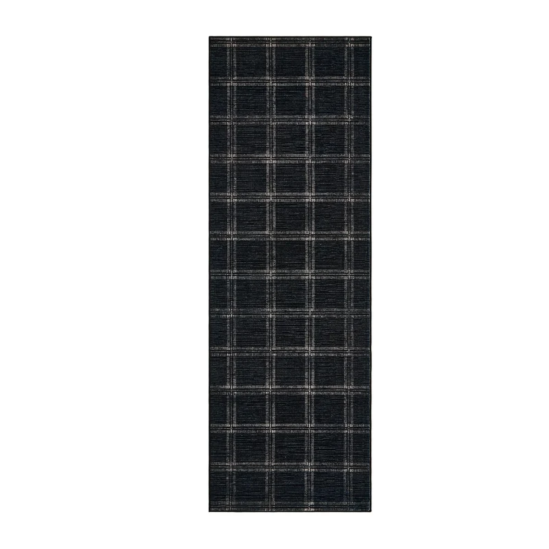 Garvee Alfombra Géométrica Low Pile Antideslizante Lavable Polyester Doux Pour Salon Et Chambre