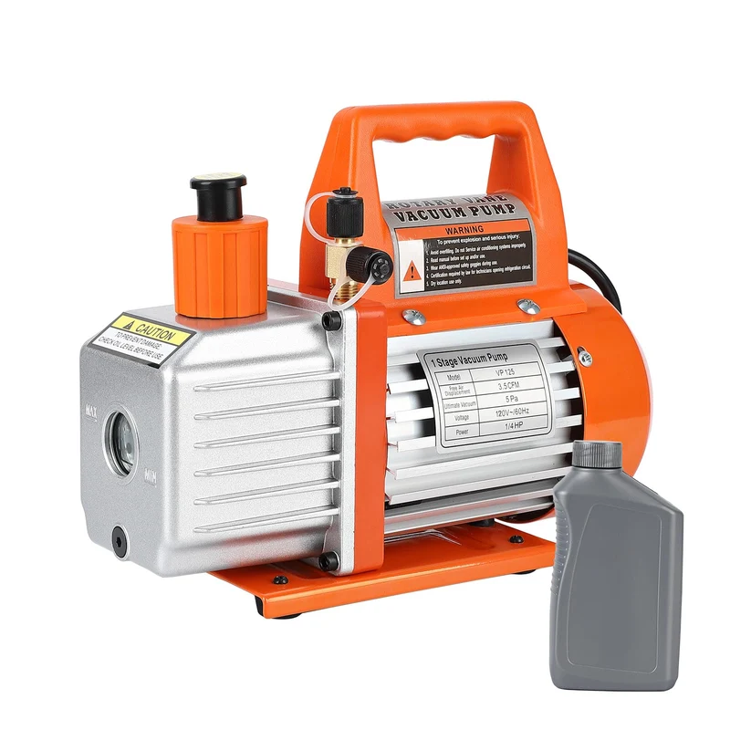 Garvee Pompe à Vide Rotative 3.5CFM 1/4HP Haute Efficacité En Alliage D'Aluminium Pour Maintenance HVAC Et Dégazage De Résine