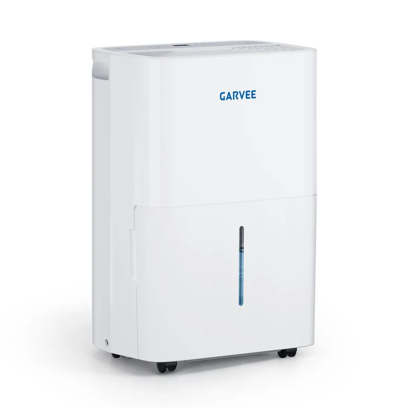 Garvee Déshumidificateur électrique 20L/j, classe énergétique A, fonctionnement silencieux, pour pièces jusqu’à 200m³, blanc