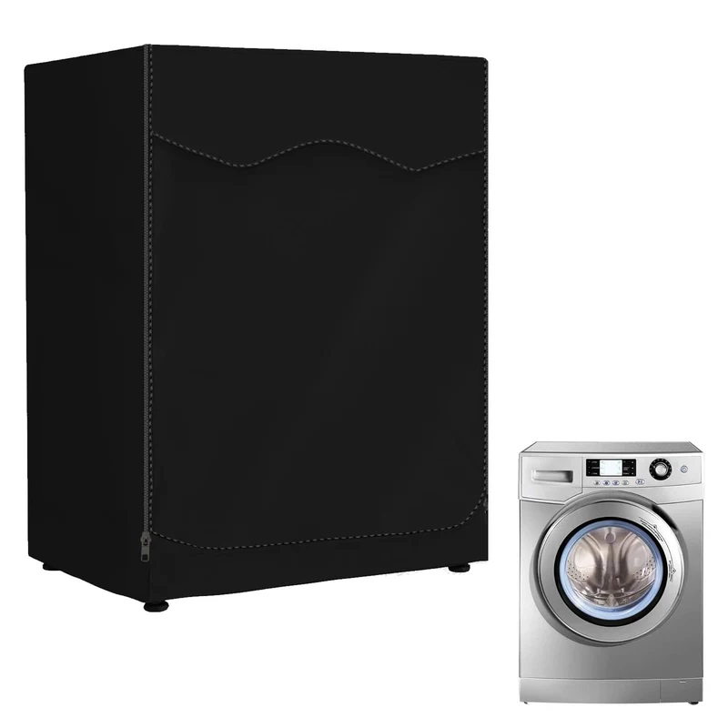 Housse de sèche-linge Garvee pour sèche-linge à chargement frontal, tissu Oxford 210D, imperméable avec fermeture éclair, pour cuisine extérieure et usage domestique, grande taille (85 x 60 x 60 cm)