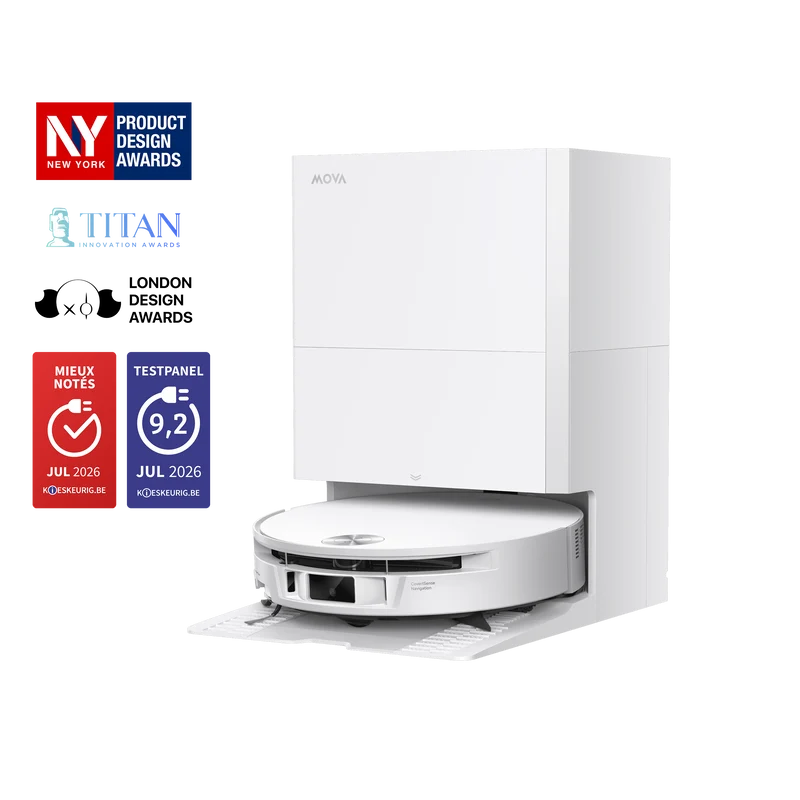 Dreame MOVA S70 Roller Robot Aspirateur Blanc