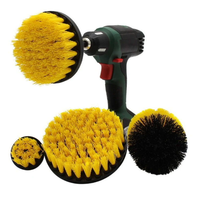 Lot de 4 brosses à récurer pour visseuse