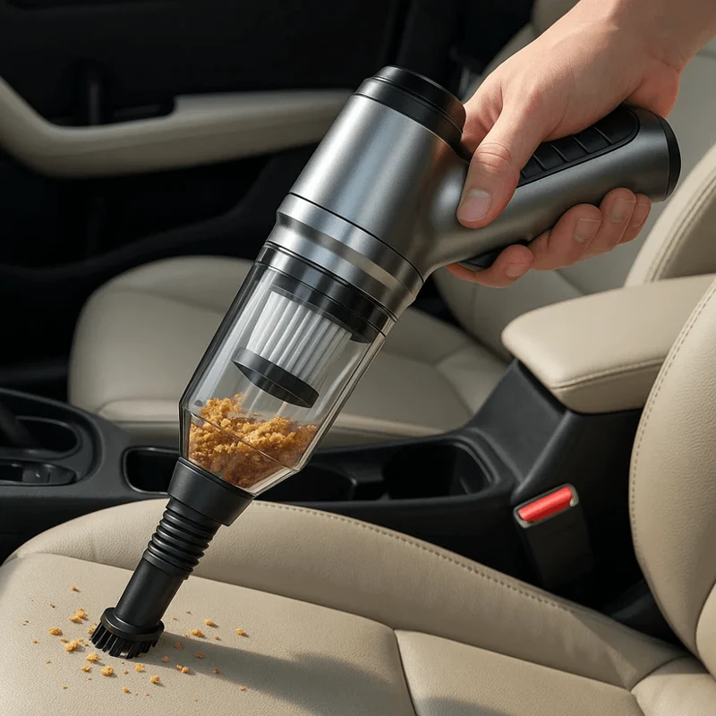 Aspirateur Voiture Sans Fil Compact Puissant Portable