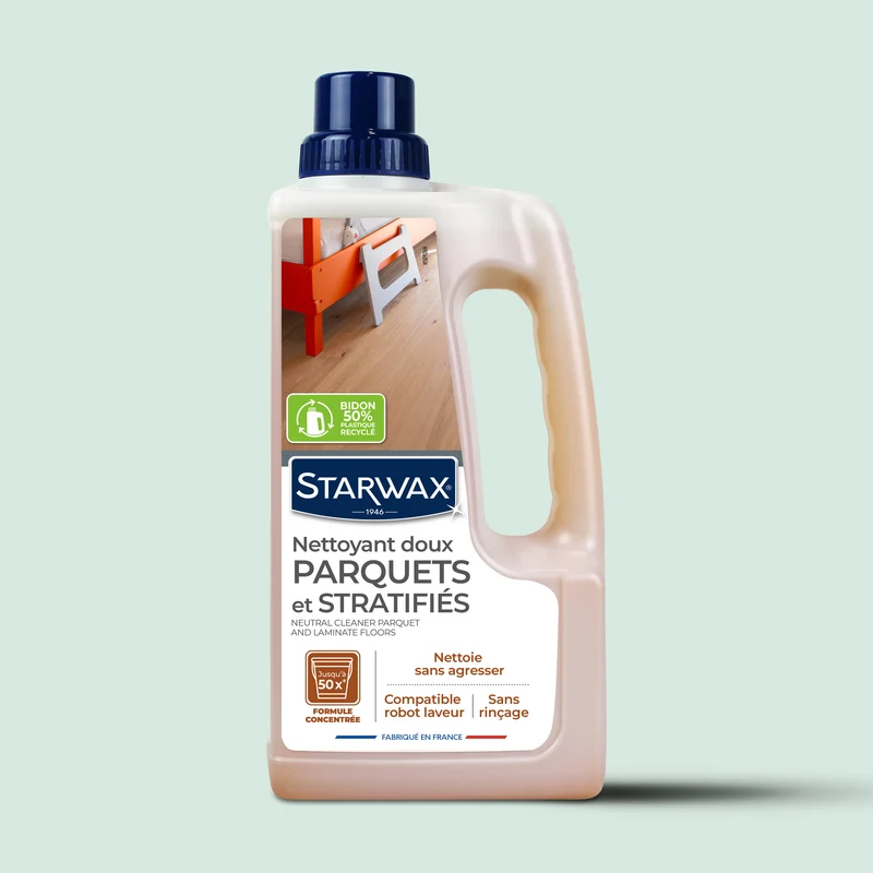 Nettoyant doux pour parquets et sols stratifiés