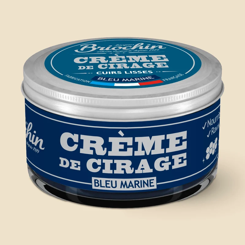 Crème de cirage bleu marine