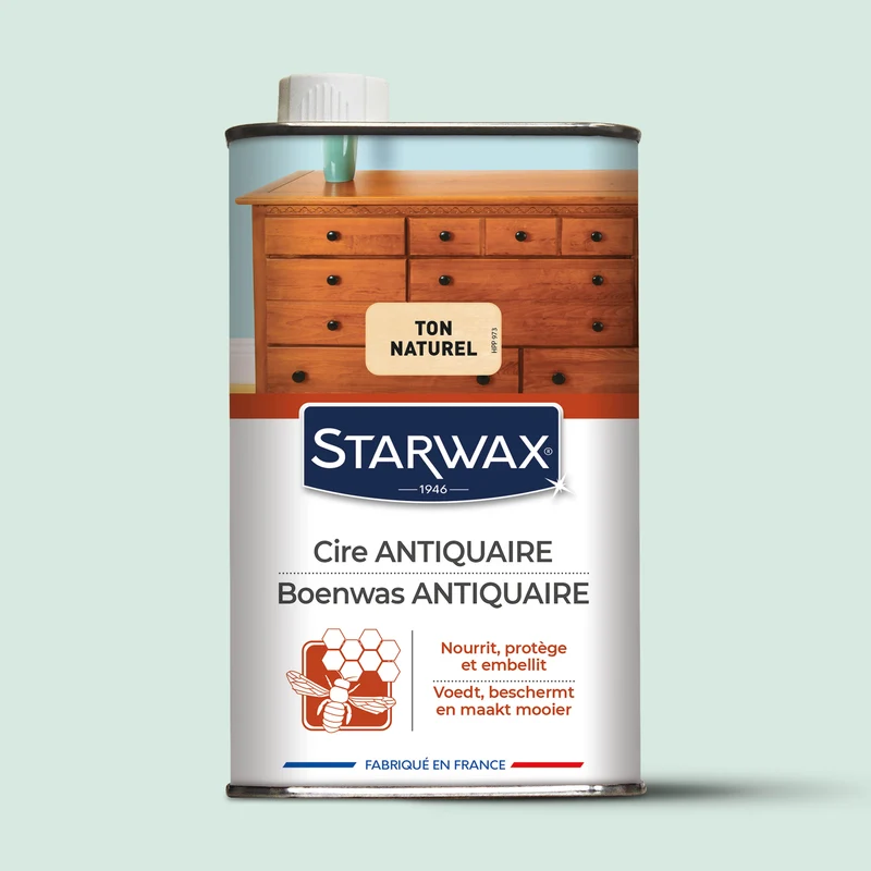 Cire antiquaire liquide pour bois cirés
