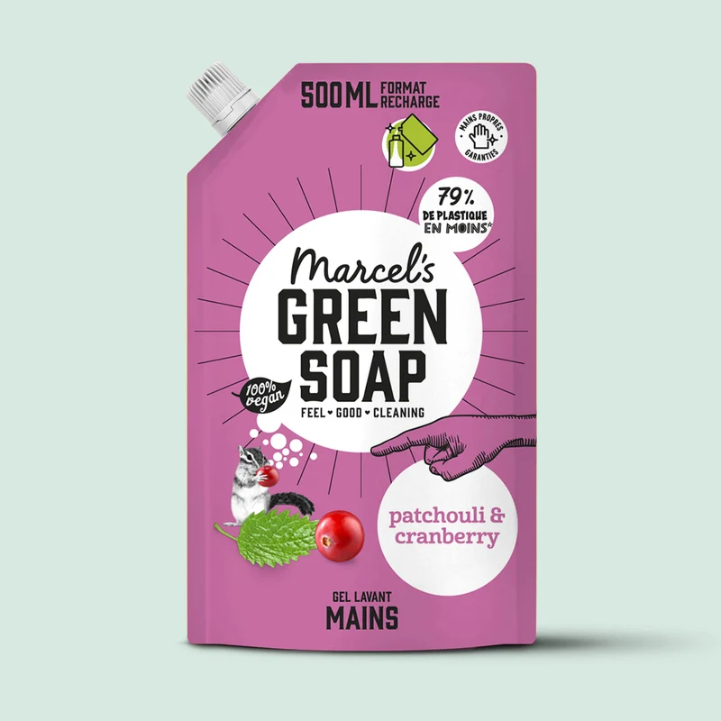 Recharge Gel Lavant Mains Patchouli & Cranberry