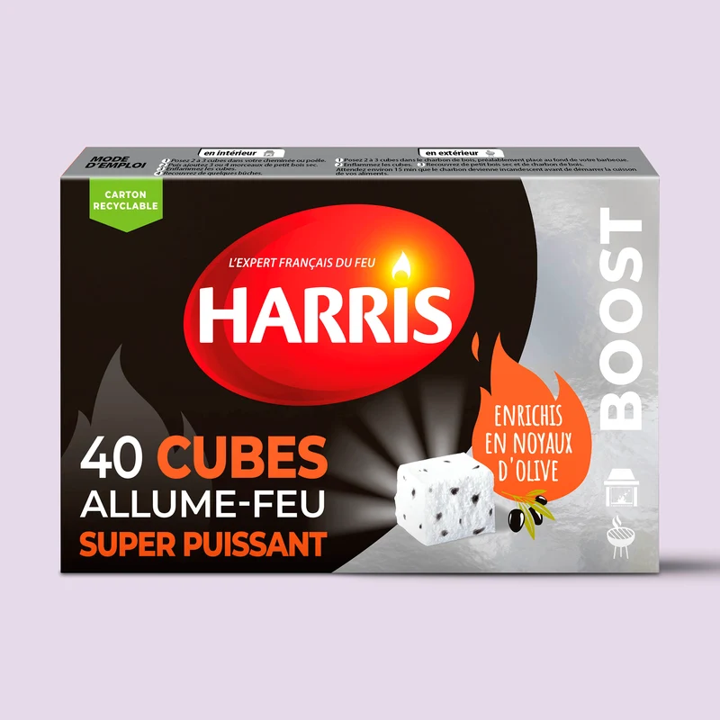 40 cubes allume feu super puissant