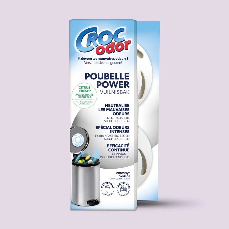 Absorbeur d'odeurs Poubelle Power x2