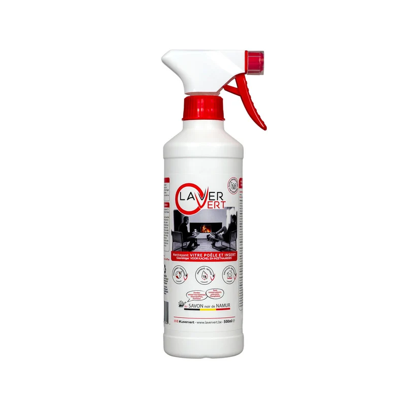 Spray nettoyant écologique pour vitre de poêle et insert