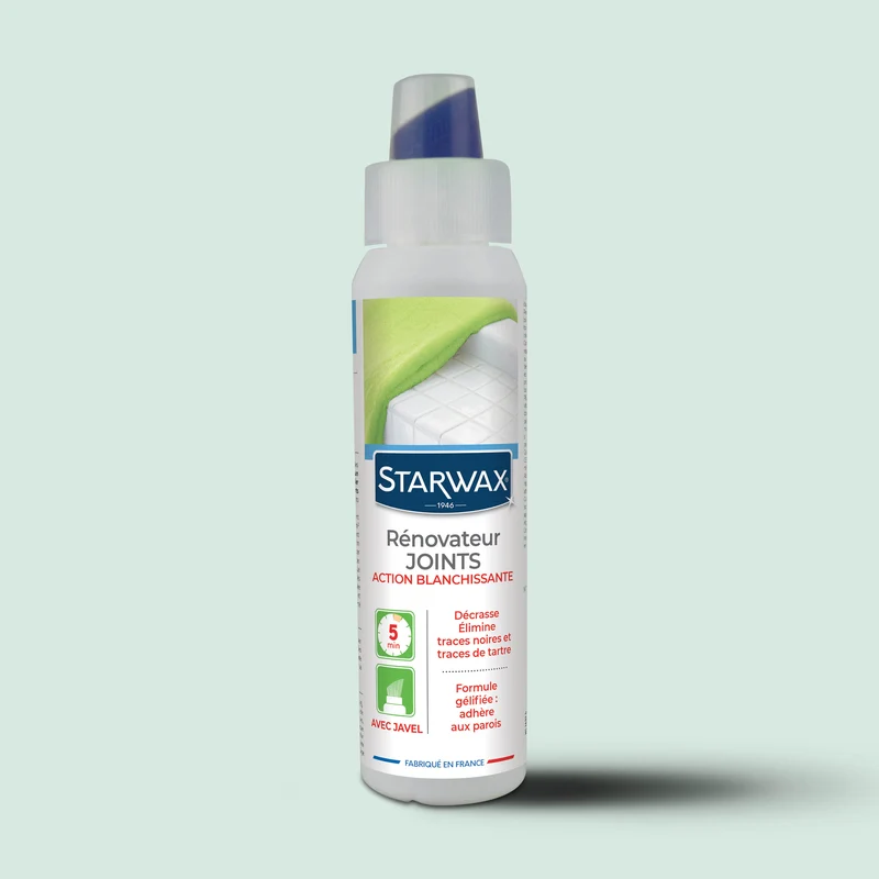 Rénovateur joints - action blanchissante avec Javel - Gel avec brosse intégrée