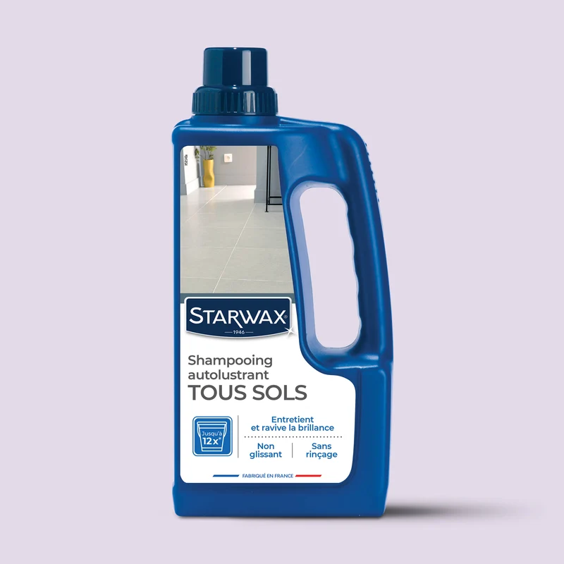 Shampooing autolustrant pour sols intérieurs