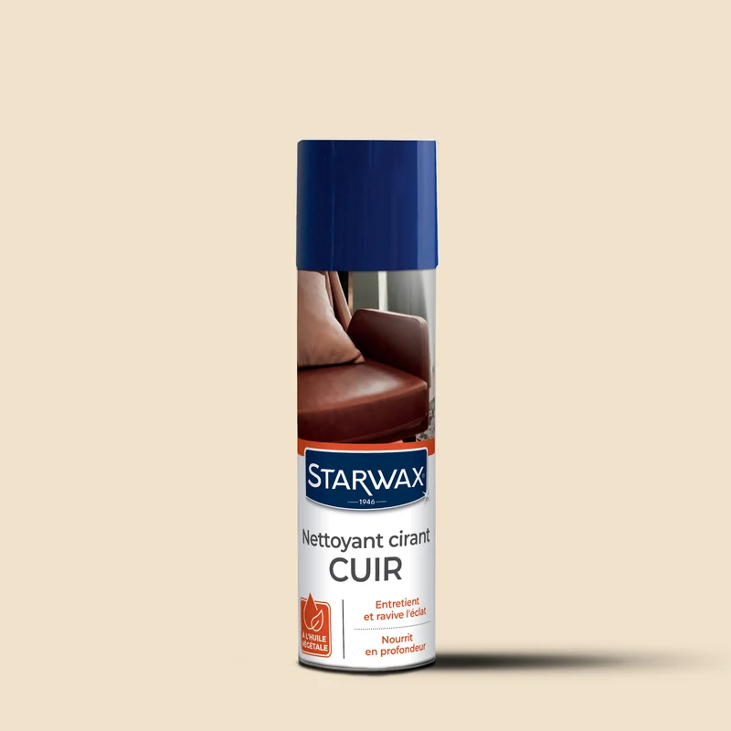 Nettoyant cirant pour cuir