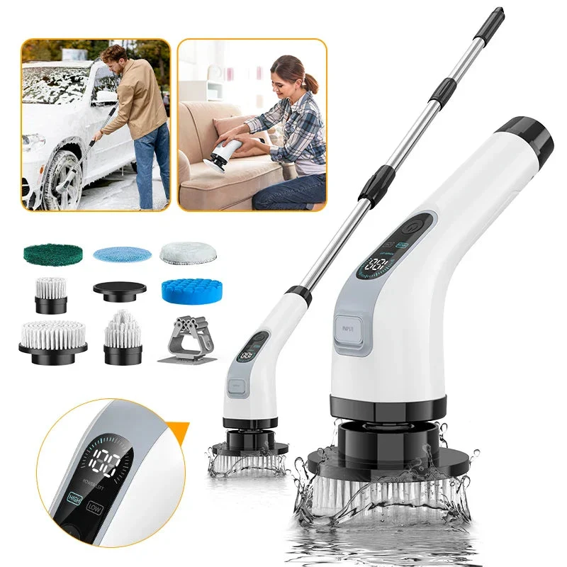 Brosse de Nettoyage Electrique Multifonction Unisexe Ergonomique