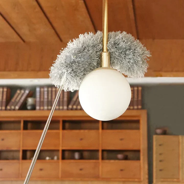 Plumeau Incurvé Lavable - Microfibre et Inox | Tête Flexible
