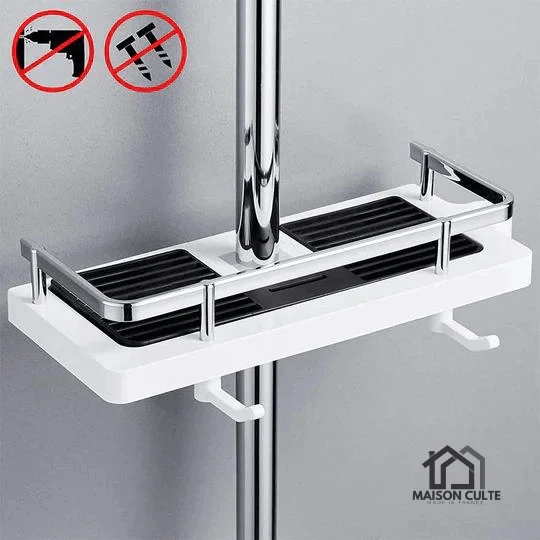 Étagère de Douche Sans Trous - Installation Facile