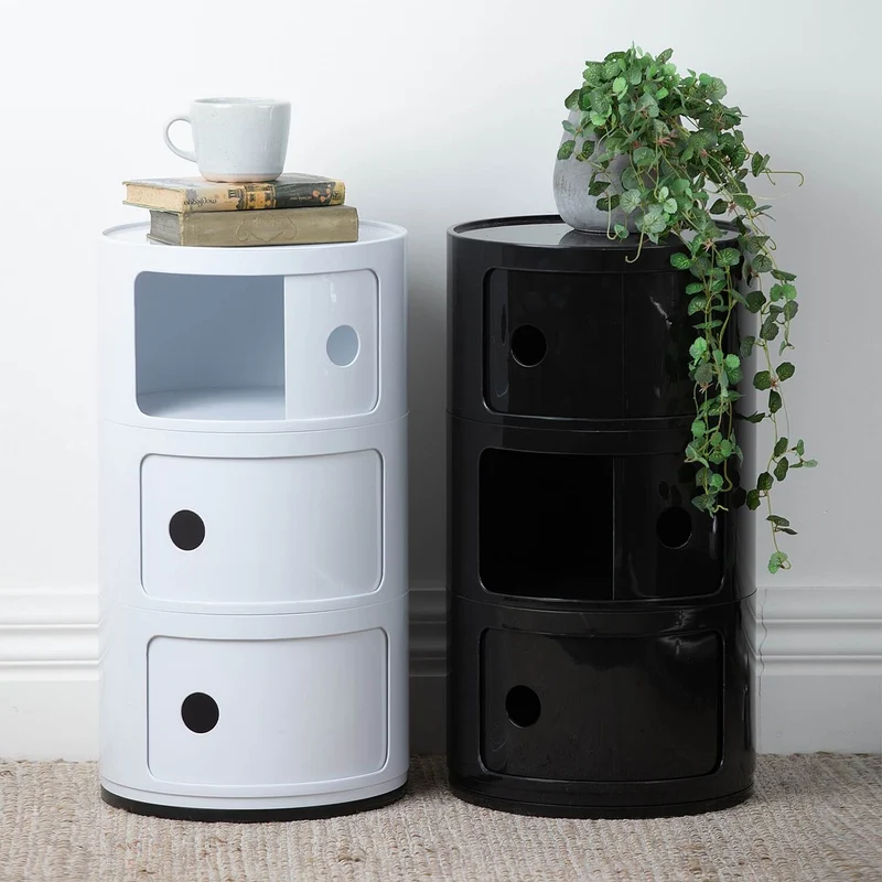 Armoire Rangement Cylindrique Moderne à Niveaux