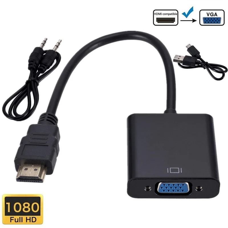 Adaptateur Hdmi vers VGA Connectique Unisexe Compact