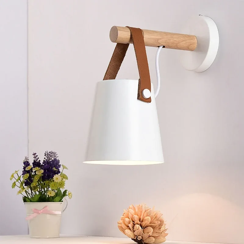 Lampe murale Unisexe Bois Style nordique