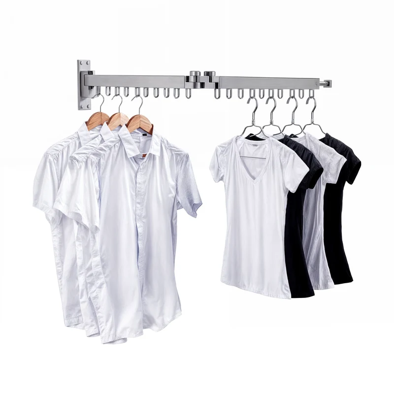 Séchoir à linge Mural Rétractable Compact