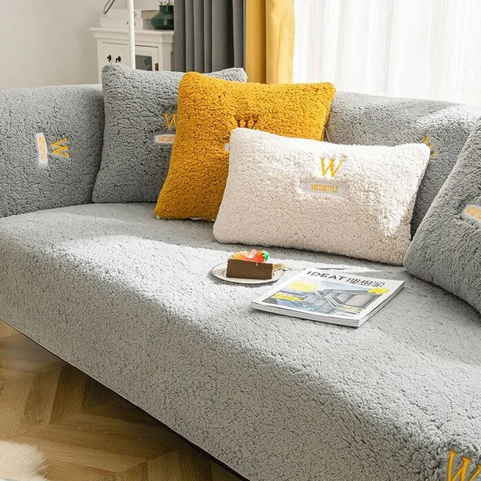 Housse de canapé épaisse en tissu extensible