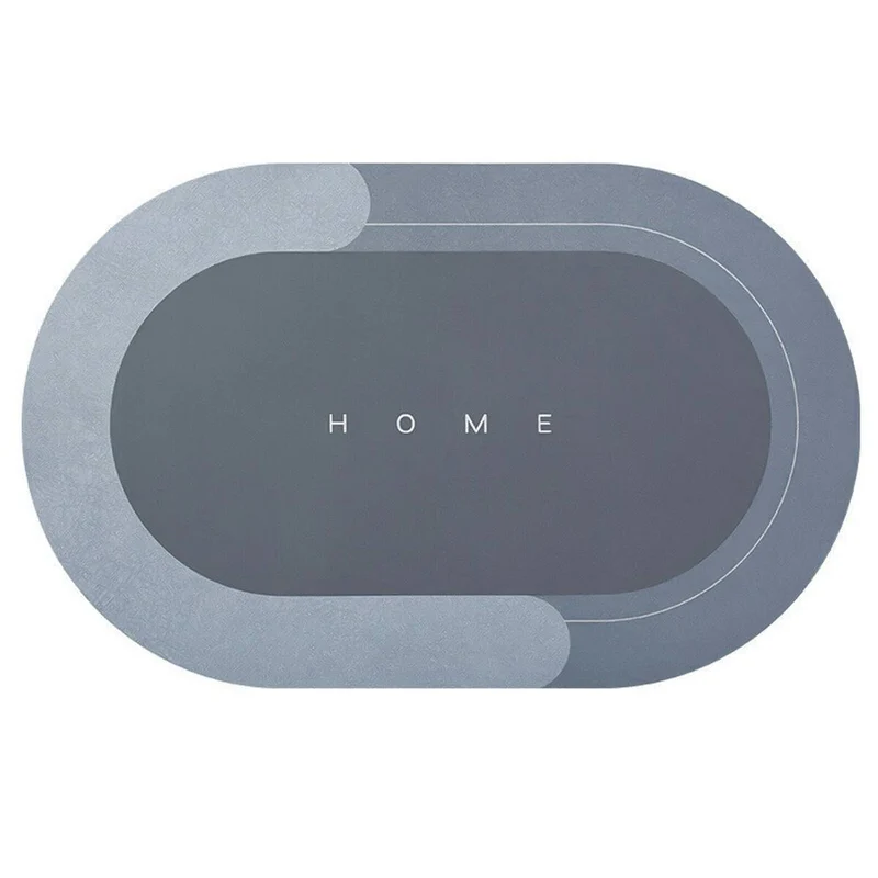 Tapis Ovale Antidérapant Séchage Rapide