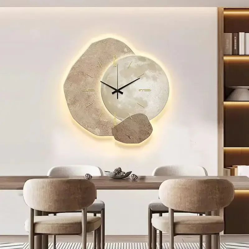 Horloge Murale Silencieuse - Bois Naturel