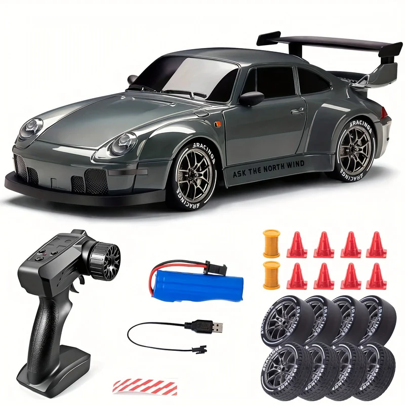 Voiture RC Drift 4WD - Lumières LED & Batterie Rechargeable