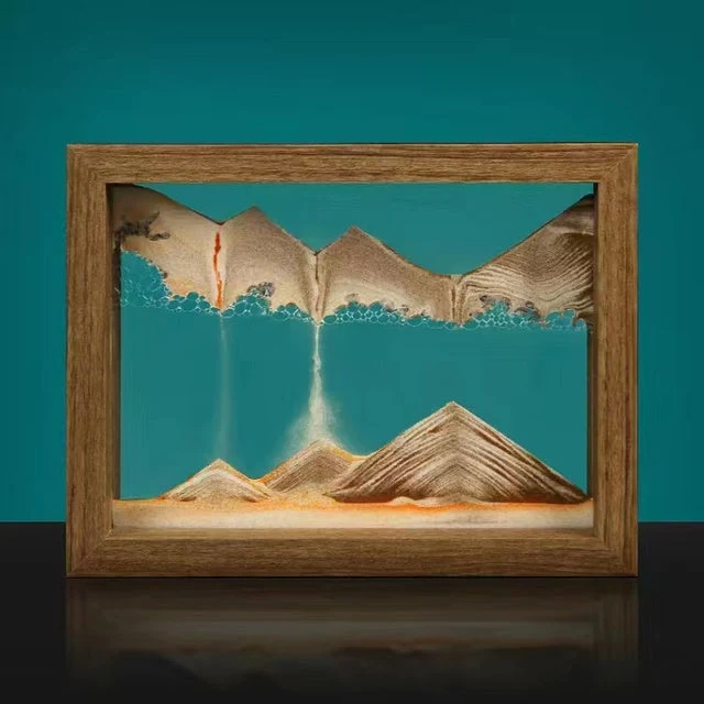 Cadre de Sable Tourbillonnant 3D Décoratif