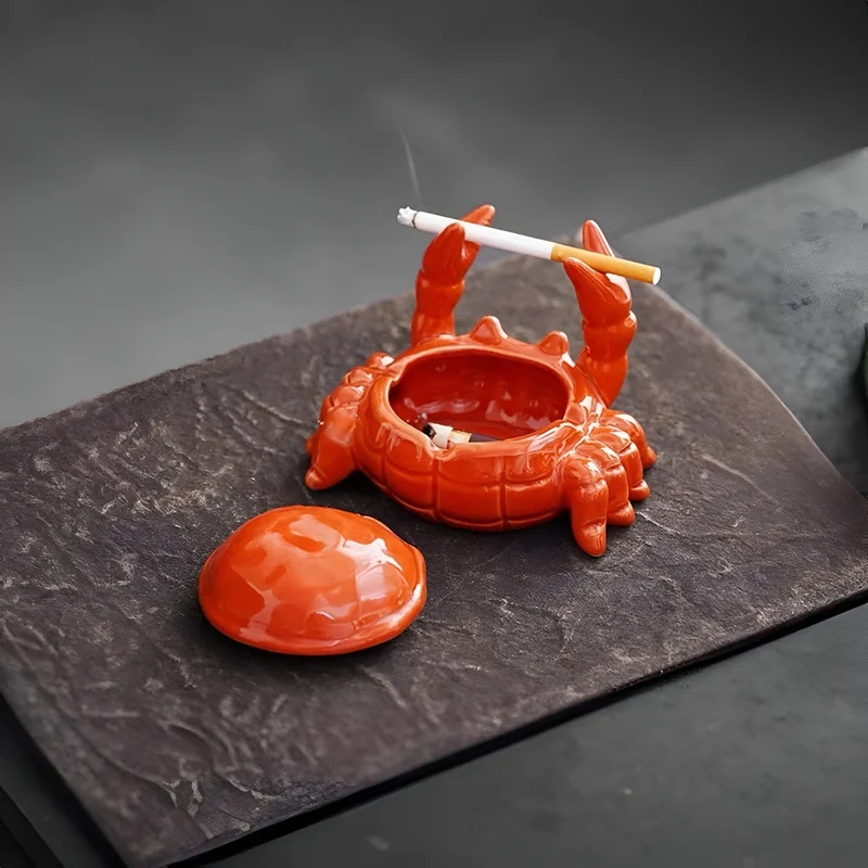 Cendrier Céramique Crabe Déco Intérieure