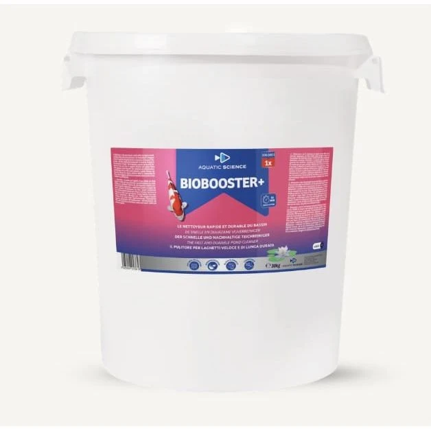 Biobooster+ pour 500m³ - Le nettoyeur du bassin - Contre les algues et la vase