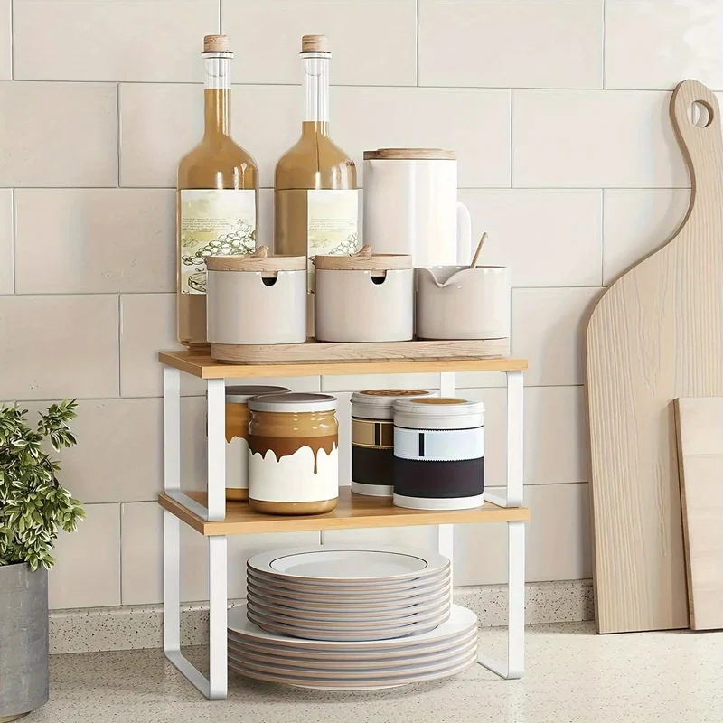 Étagères de Cuisine Modulables | Rangement Compact pour Épices et Conserves