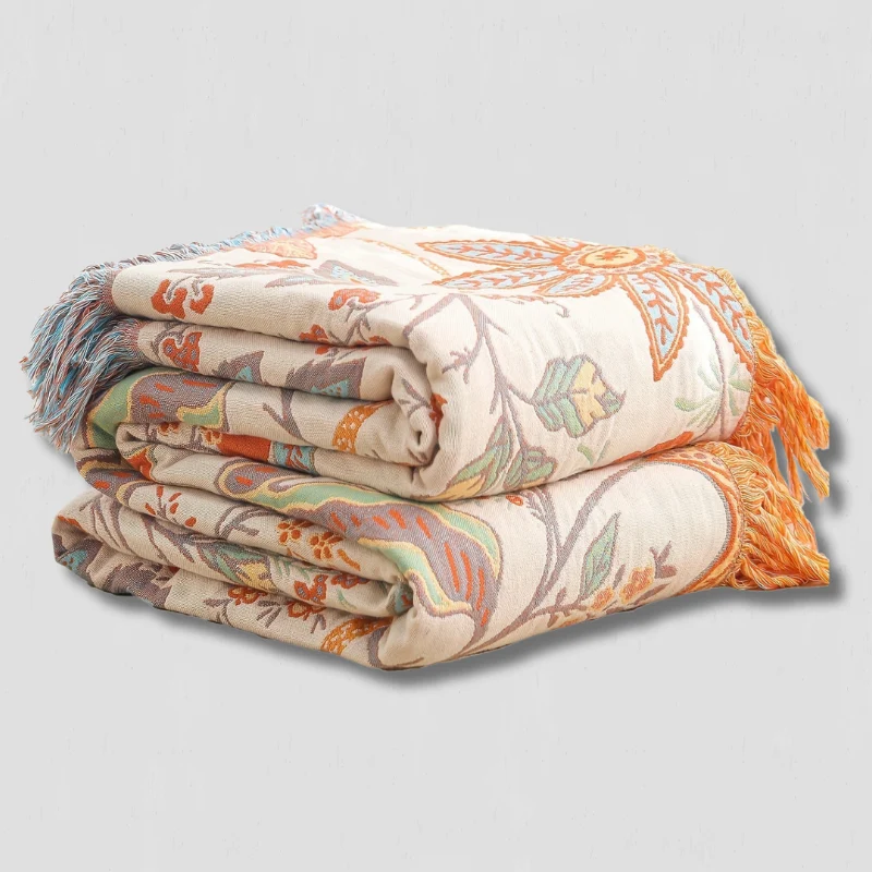 Plaid Coton Déco Chic pour Maison