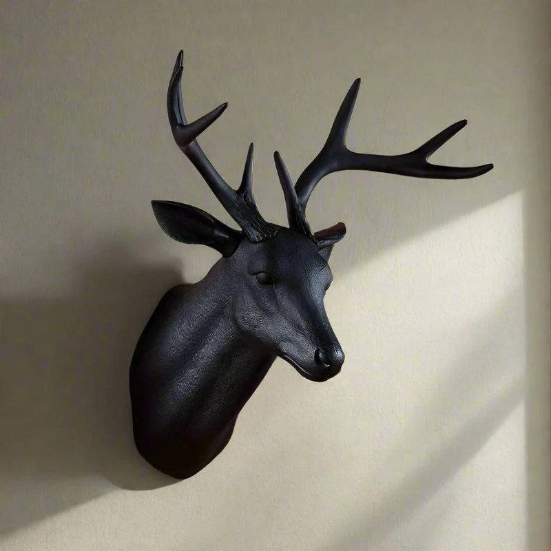 Panneau Mural Cerf Chic Rustique