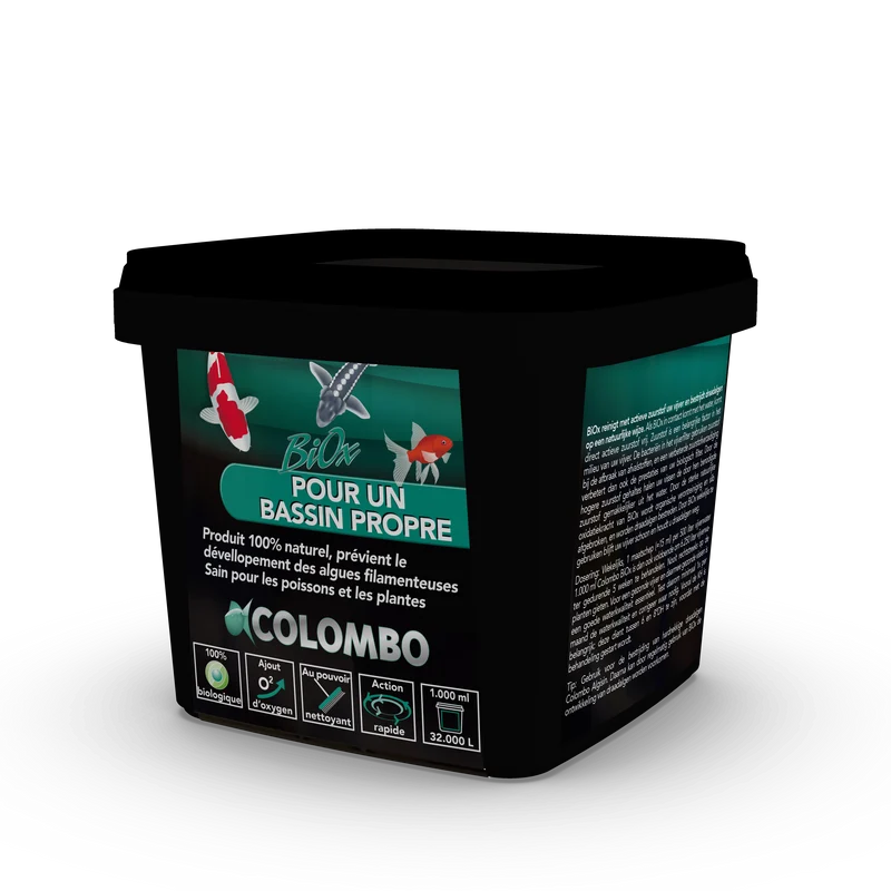 BiOx 1000 ml / 32 000 litres – Oxygène actif pour bassin – Colombo