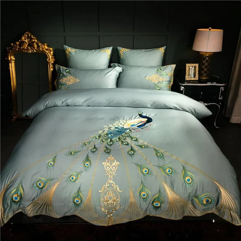 Ensemble de Couette en Coton Luxe | Décoration Chambre Teal Floral