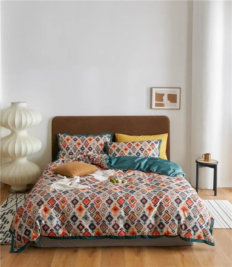 Couette Coton Doux Décor Exotique