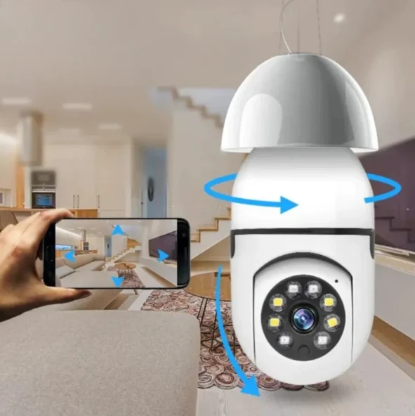 Caméra Sécurité HD WiFi - Ampoule
