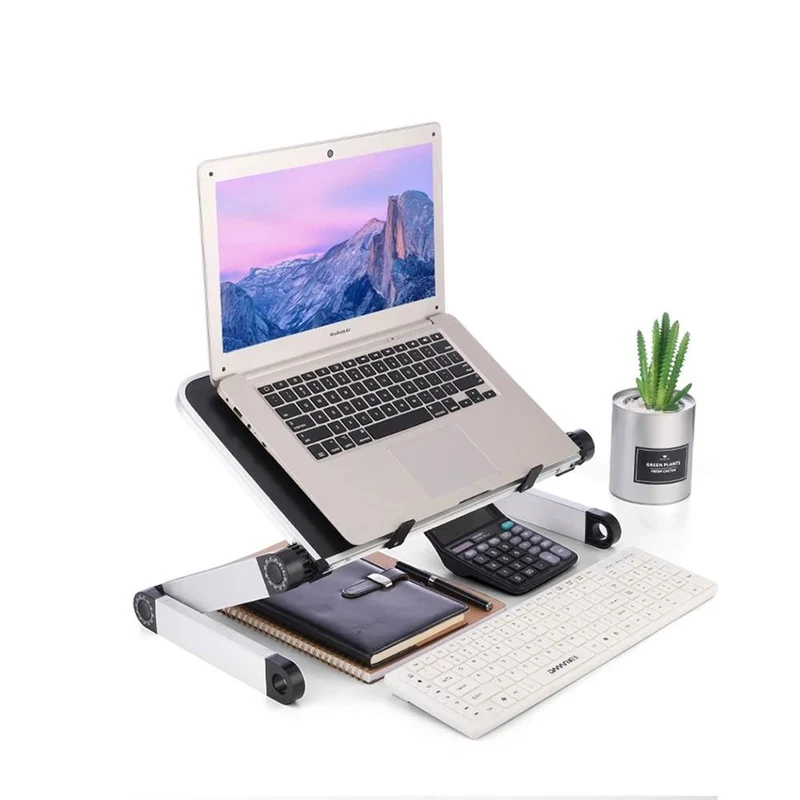 Support PC Portable Ergonomique - Réglable 360° - Confort & Santé